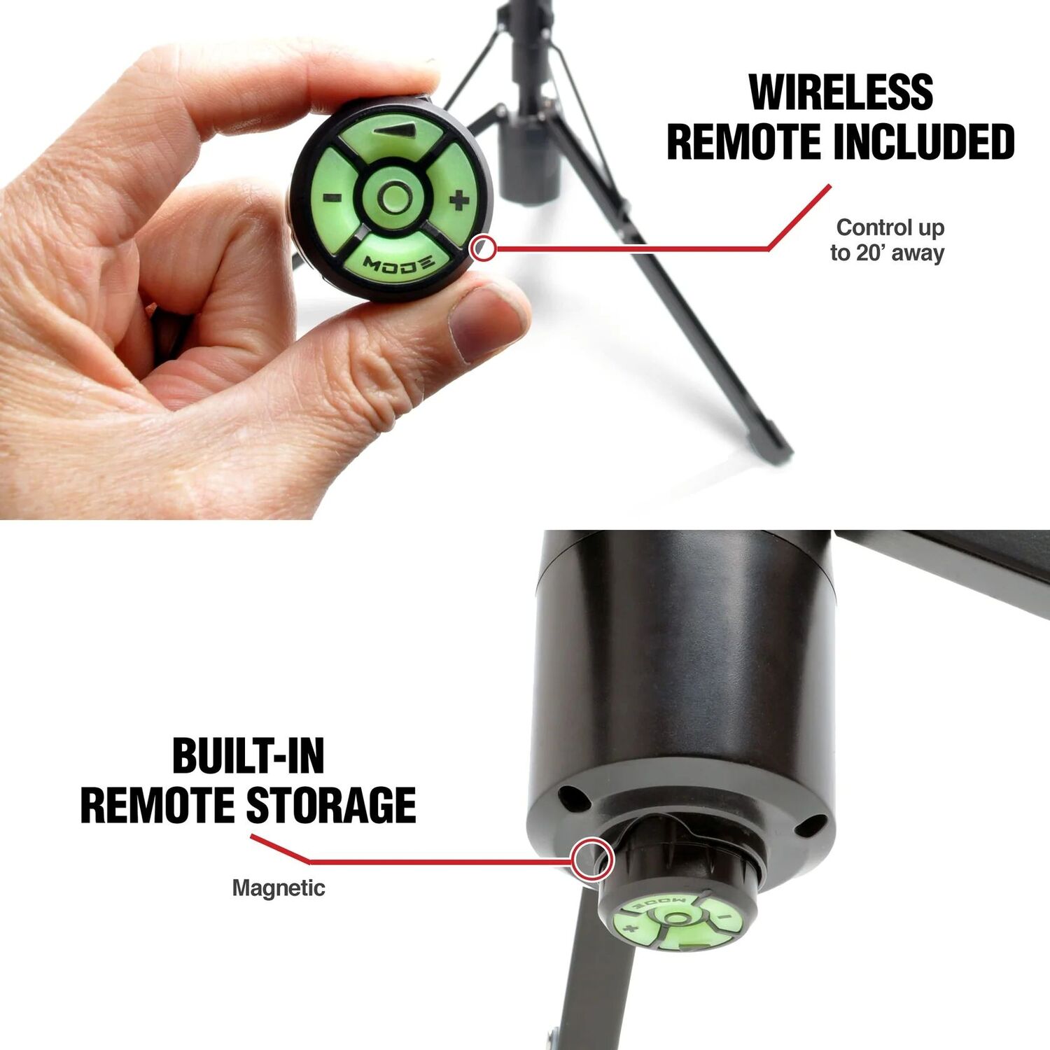 STKR Concepts FLi OVER-LANDER 10-Ft Telescoping Light with Wireless Remote