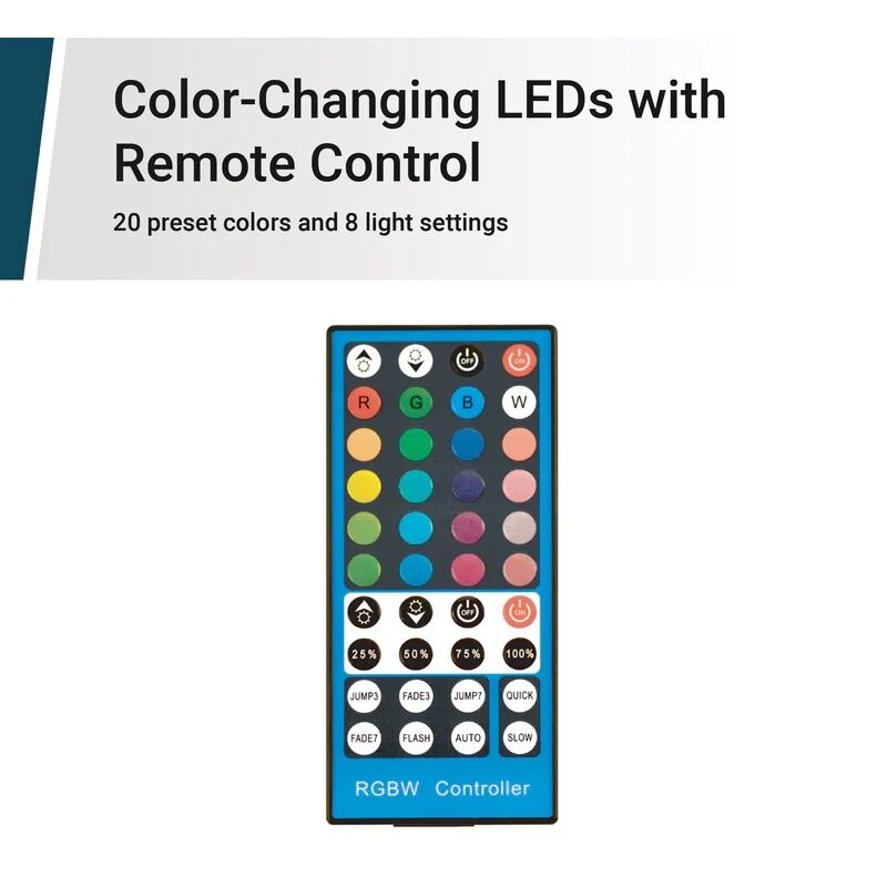 GT-Lite LED RGB Color Tape Light Kit, 16-Ft