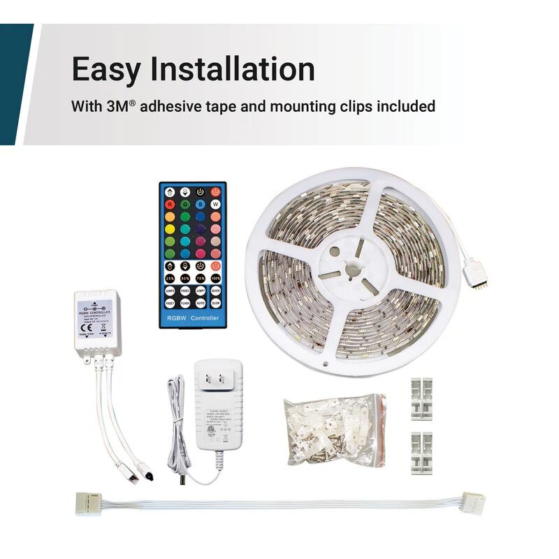 GT-Lite LED RGB Color Tape Light Kit, 16-Ft