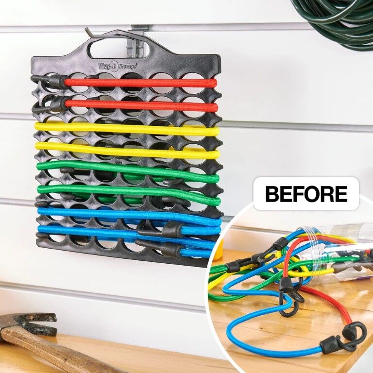 Wrap-It Storage Bungee Buddy - Bungee Cord Organizer, 3-Pk