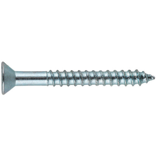 Hillman Zinc Flat Head Phillips Wood Screw, #12 x 2-In, 10-Pk