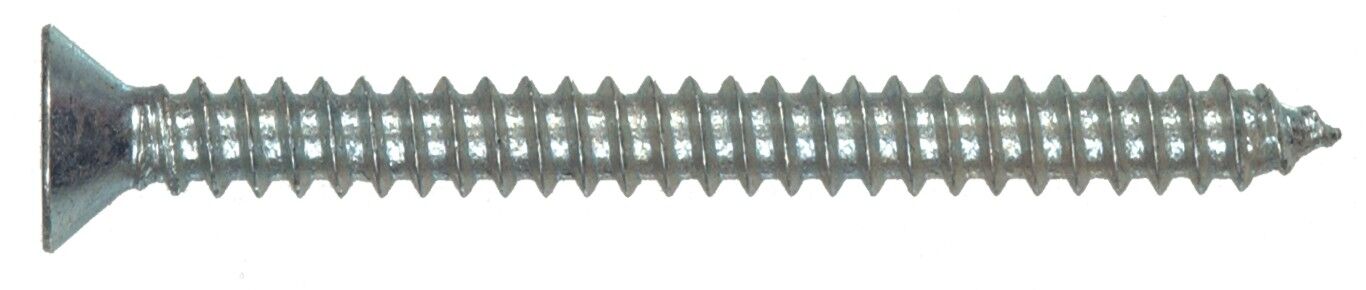 Hillman Zinc Flat Head Phillips Sheet Metal Screw, #10 x 1-In, 75-Pc