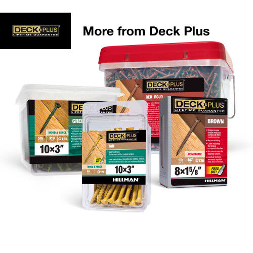 Hillman Deck Plus Tan Deck Screws #8 X 2-In, 5-Lb Box