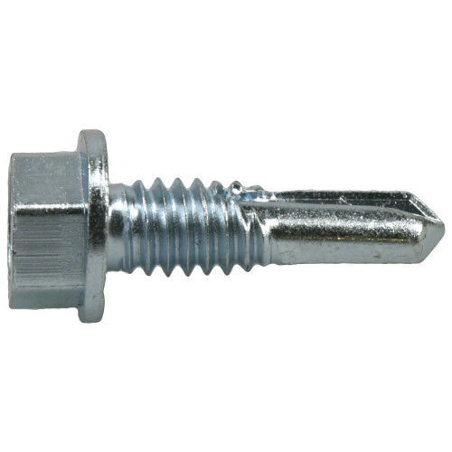 Hillman Power Pro Premium Star Drive Hex Washer Sheet Metal Screws, #12-24 X 3/4-In, 1-Lb Box