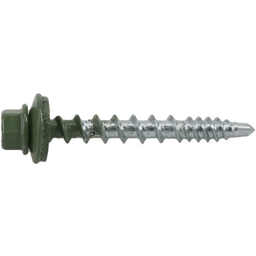 Hillman Power Pro Evergreen Self Drilling Metal-to-Wood Roofing Screws, #10 X 1-1/2-In