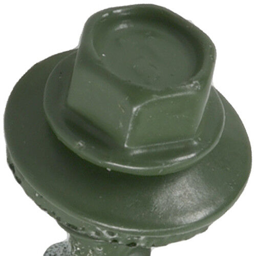 Hillman Power Pro Evergreen Self Drilling Metal-to-Wood Roofing Screws, #10 X 1-1/2-In