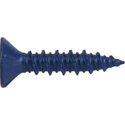 Hillman Power Pro Blue Flat-Head Concrete Screw Anchors, 1/4-In x 1-1/4-In x 100-Pk