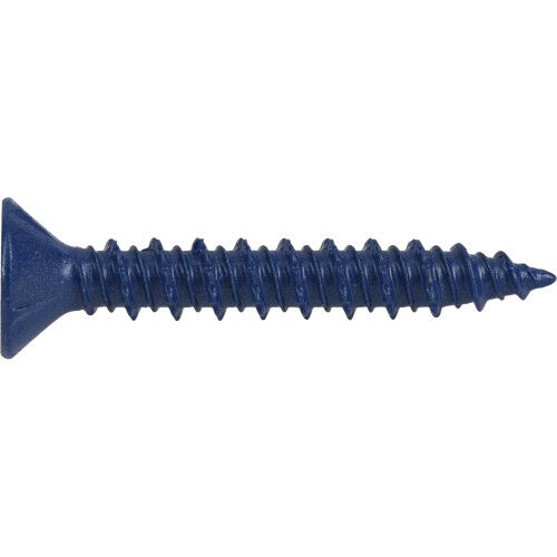 Hillman Power Pro Blue Flat-Head Concrete Screw Anchors, 1/4-In x 1-3/4-In, 100-Pk