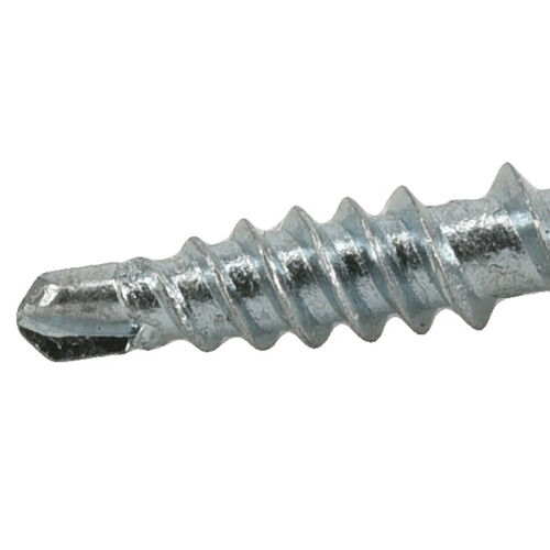 Hillman Power Pro Polar White Self Drilling Metal-to-Wood Roofing Screws, #10 x 1-1/2-In, 98-Pk