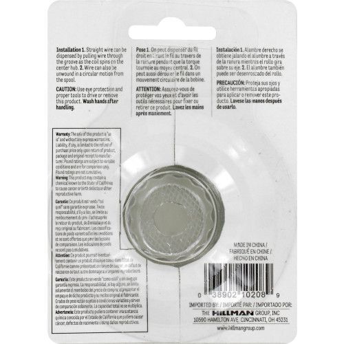 Hillman Hobby Wire Galvanized, #20 x 175-Ft