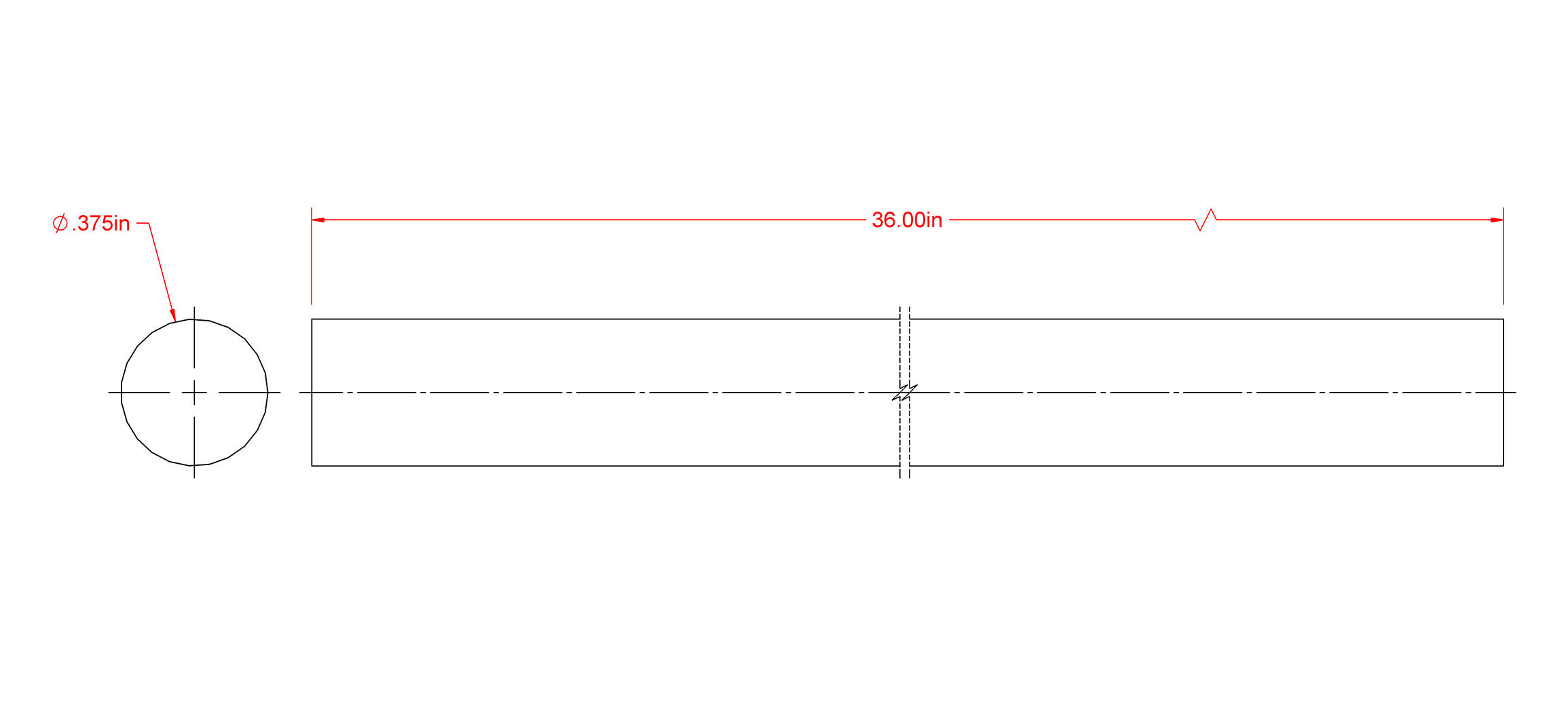 Hillman SteelWorks Zinc-Plated Solid Steel Rod, 3/8-In x 3-Ft