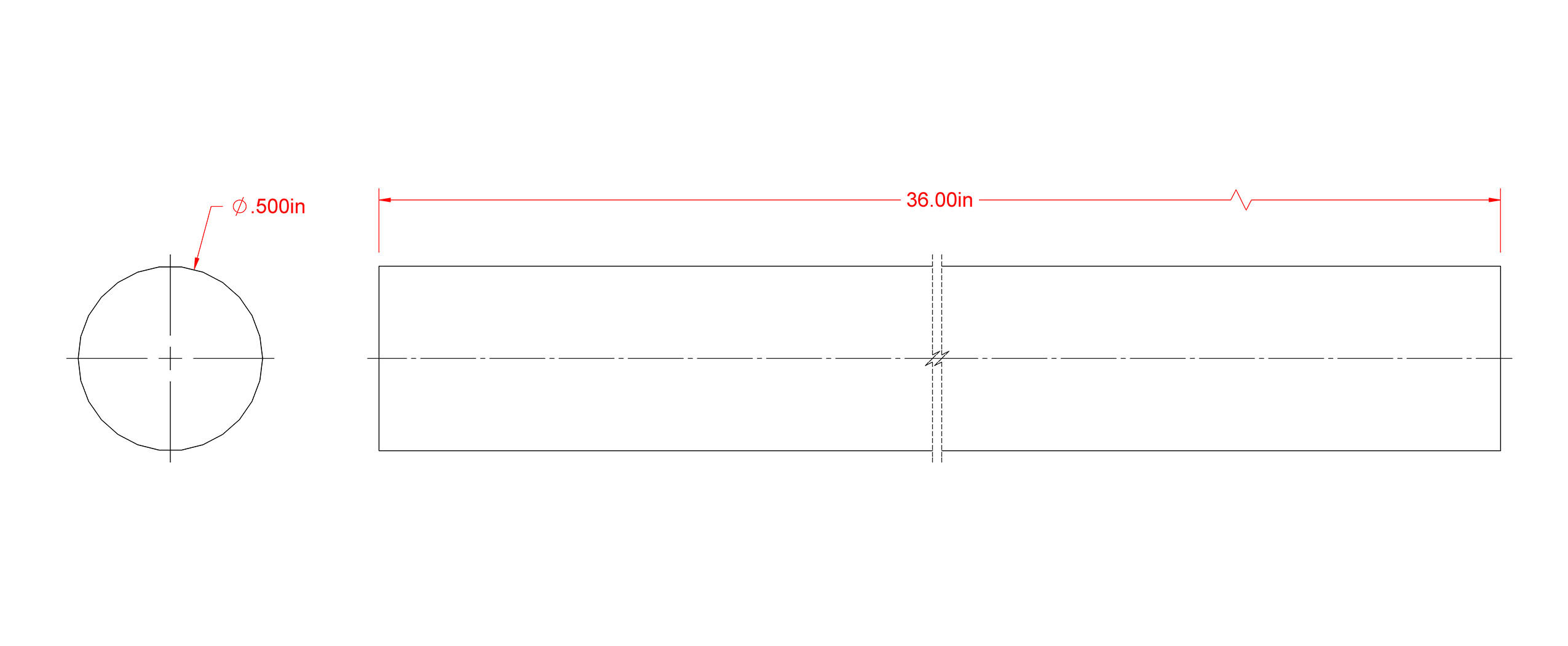 Hillman SteelWorks Zinc Plated Solid Steel Rod, 1/2-In x 3-Ft