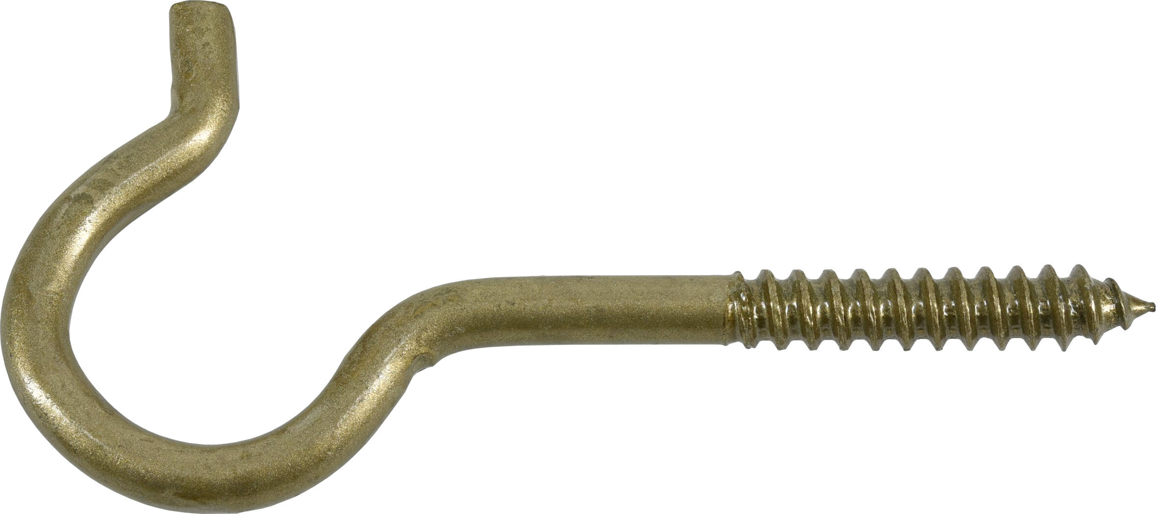 Hillman Durasteel Screw Hook Gold, 1/4-In x 4 1/2-In