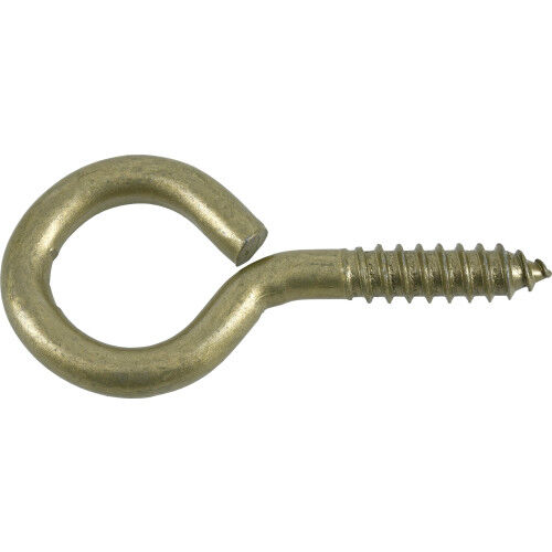 Hillman Durasteel Gold Flagged Screw Eye , 0.363 X 3-7/8 In
