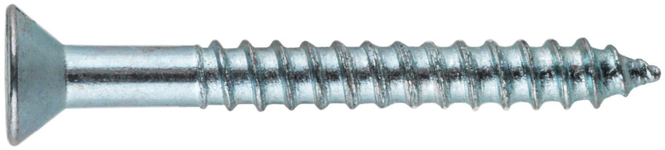 Hillman Zinc Flat Head Phillips Wood Screw, #12 x 2-In, 25-Pc