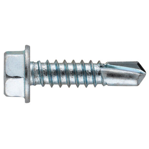 Hillman Zinc Hex Washer Head Self Drilling Screws, #10-16 X 1-In