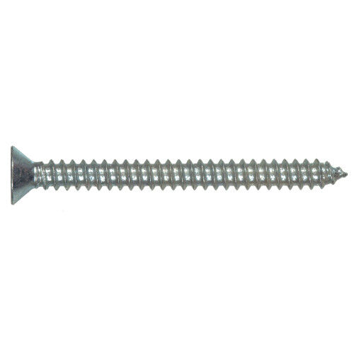 Hillman Zinc Flat Head Phillips Sheet Metal Screws, #10 x 1-1/4-In, 50-Pk