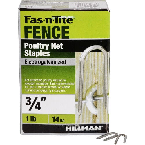 Hillman 1 lb Galvanized Poultry Net Staple 3/4 in - 3/4 in