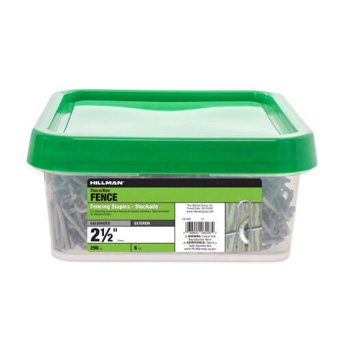 Hillman Galvanized Stockade Fence Staples, 2.5-In
