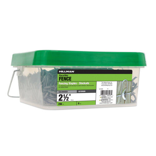 Hillman Galvanized Stockade Fence Staples, 2.5-In