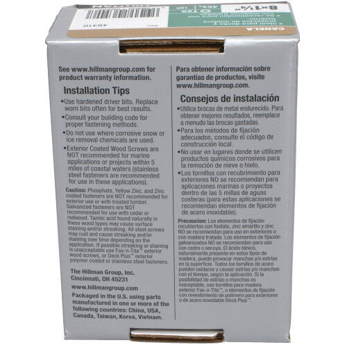 Hillman Deck Plus Tan Deck Screw, #8 X 1 1/4-In