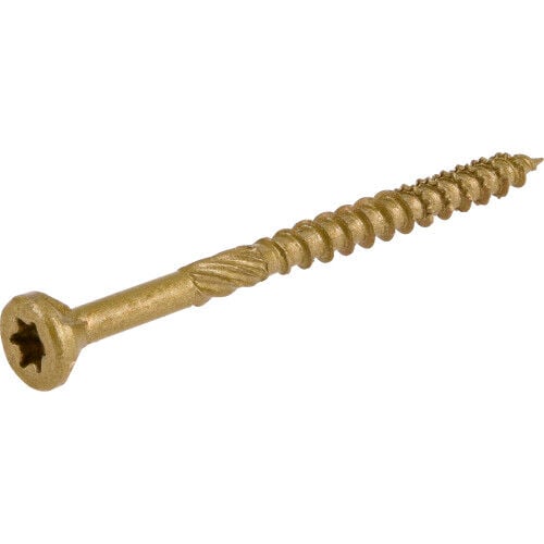 Hillman Power Pro Premium Bronze Exterior Wood Screws, #9 x 2-1/2-In, 5-Lb