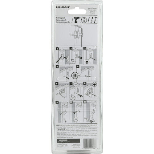Hillman Hardware Essentials Outward Swinging Black Thumb Latch