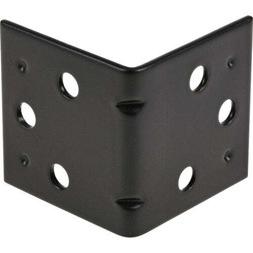 Hillman Hardware Essentials Double Wide 1 1/2-In Black Corner Brace, 4-Pk