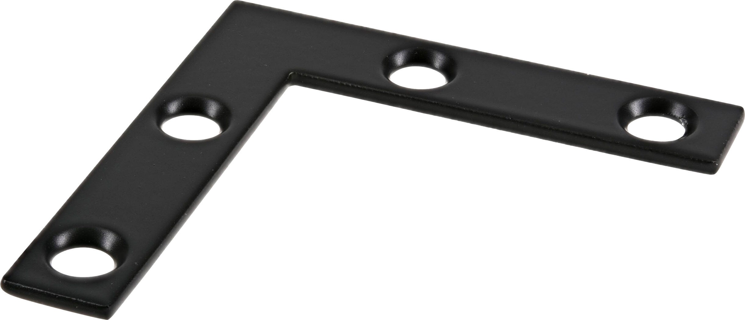 Hillman Hardware Essentials Black Iron Flat Corner, 2-In x 3/8-In, 4-Pk