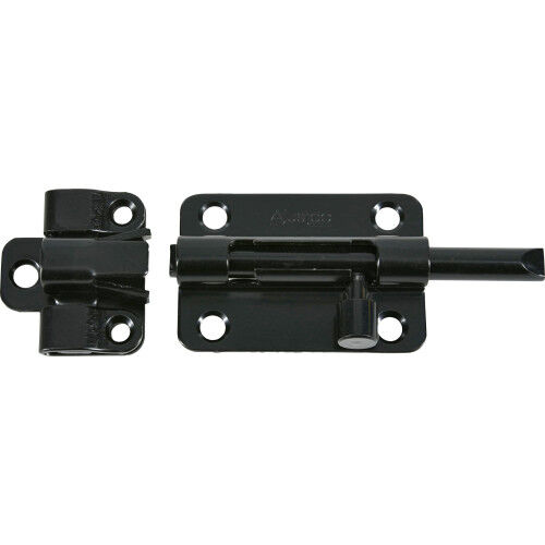 Hillman AjustLock Black Barrel Bolt, 3-In