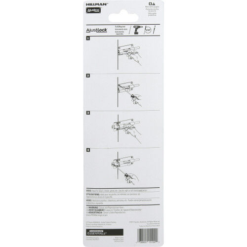 Hillman AdjustLock Heavy-Duty Barrel Bolt, 6-In
