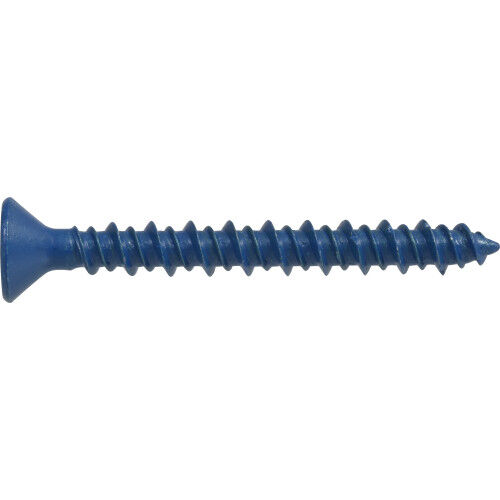 Hillman Blue Flat Head Phillips Tapper Concrete Screw Anchors, 1/4-In X 2 3/4-In, 12-Pc
