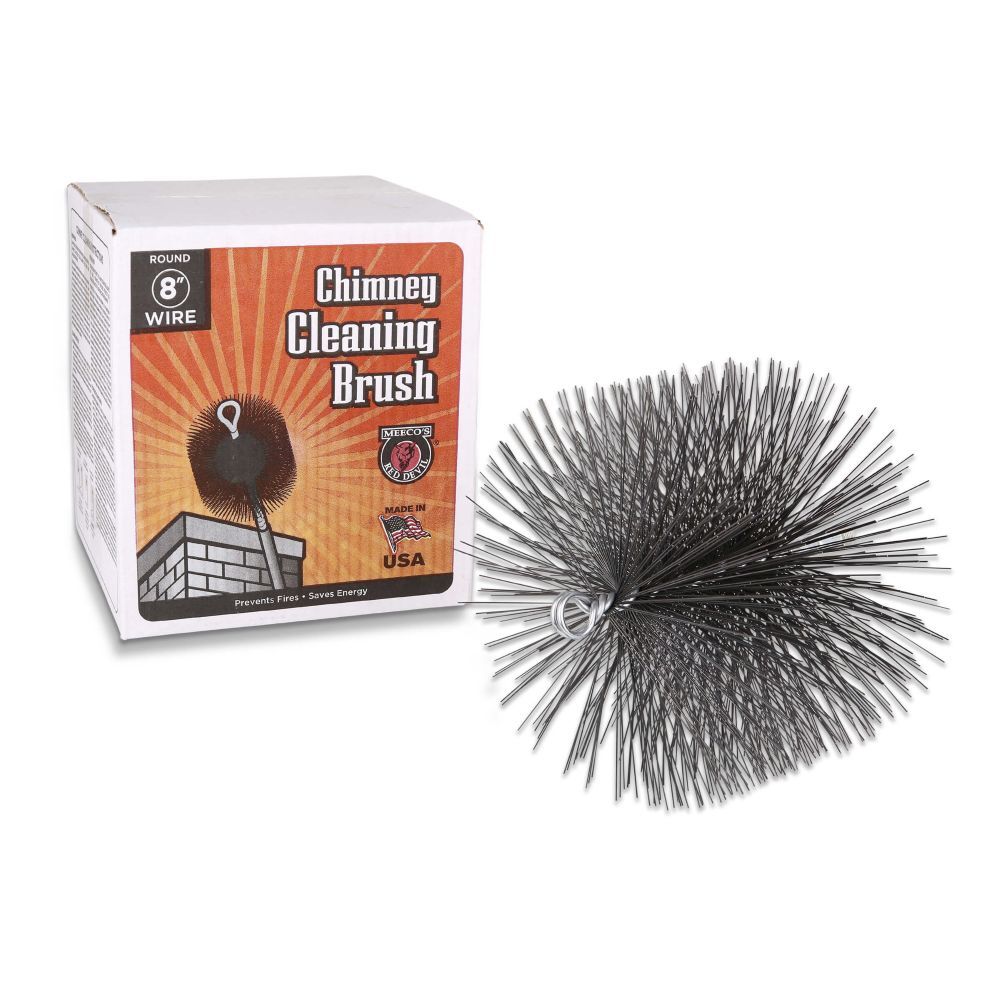 Meeco's Red Devil Round Wire Chimney Cleaning Brush, 6-In