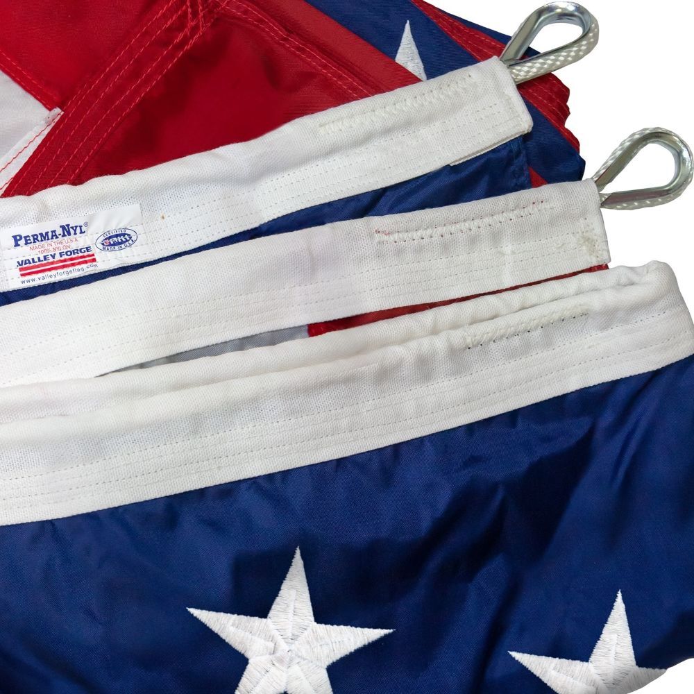 Valley Forge Perma-Nyl Nylon U.S. Flag, 10-Ft x 15-Ft