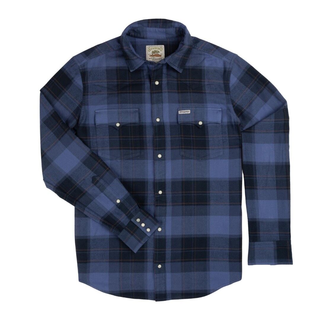 Sendero Provisions Co. Durango Flannel Pearl Snap Woodrow Plaid Shirt