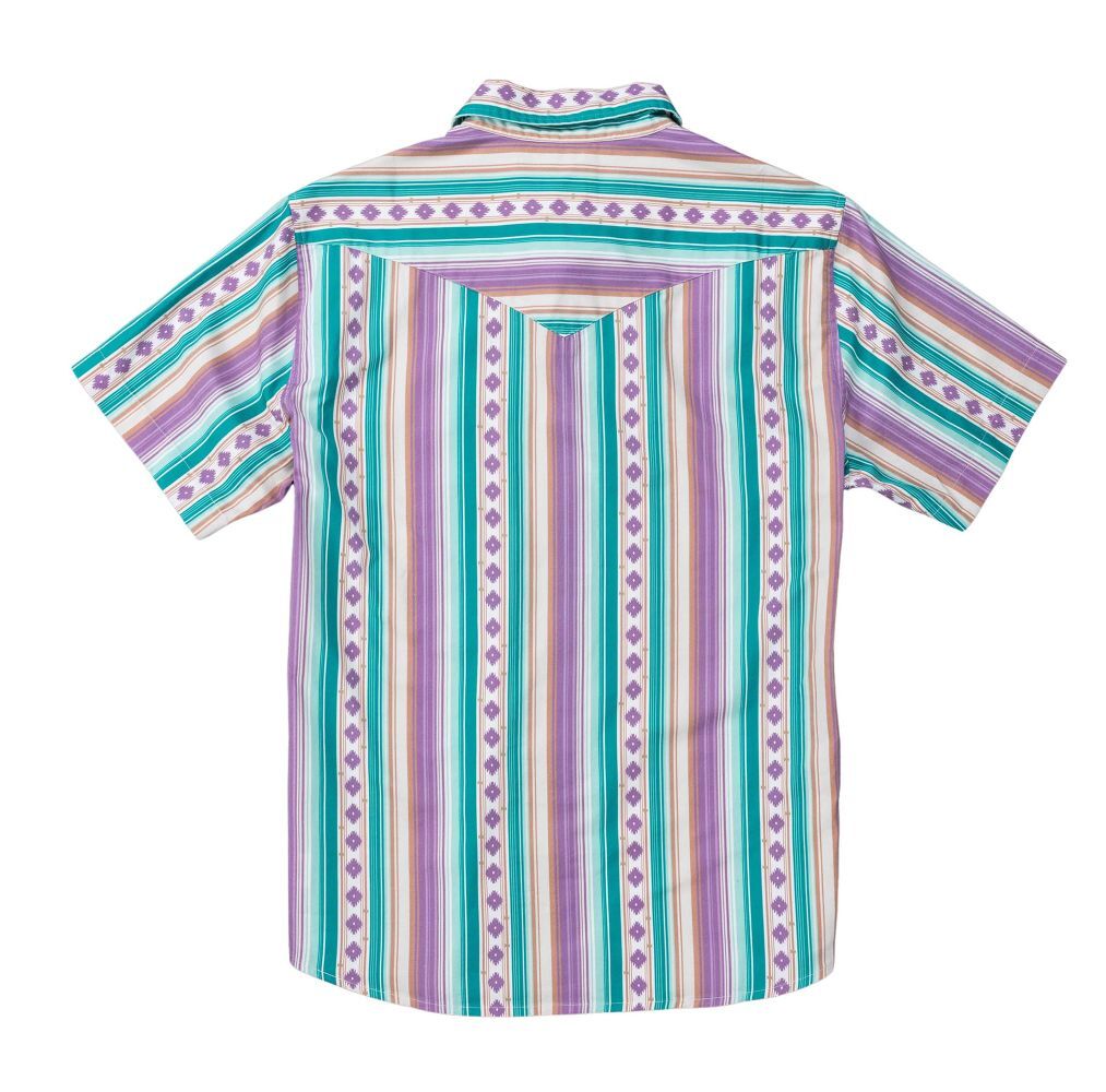 Sendero Provisions Co. Men's The Wyatt Pearl Snap Short Sleeve Serape Shirt