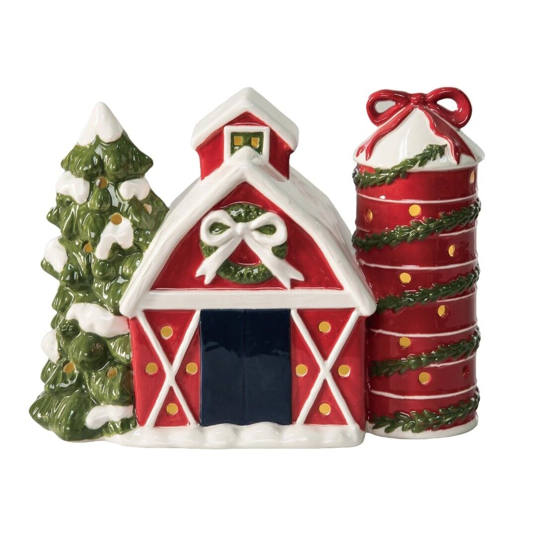 Transpac Dolomite Light Up Barn Décor