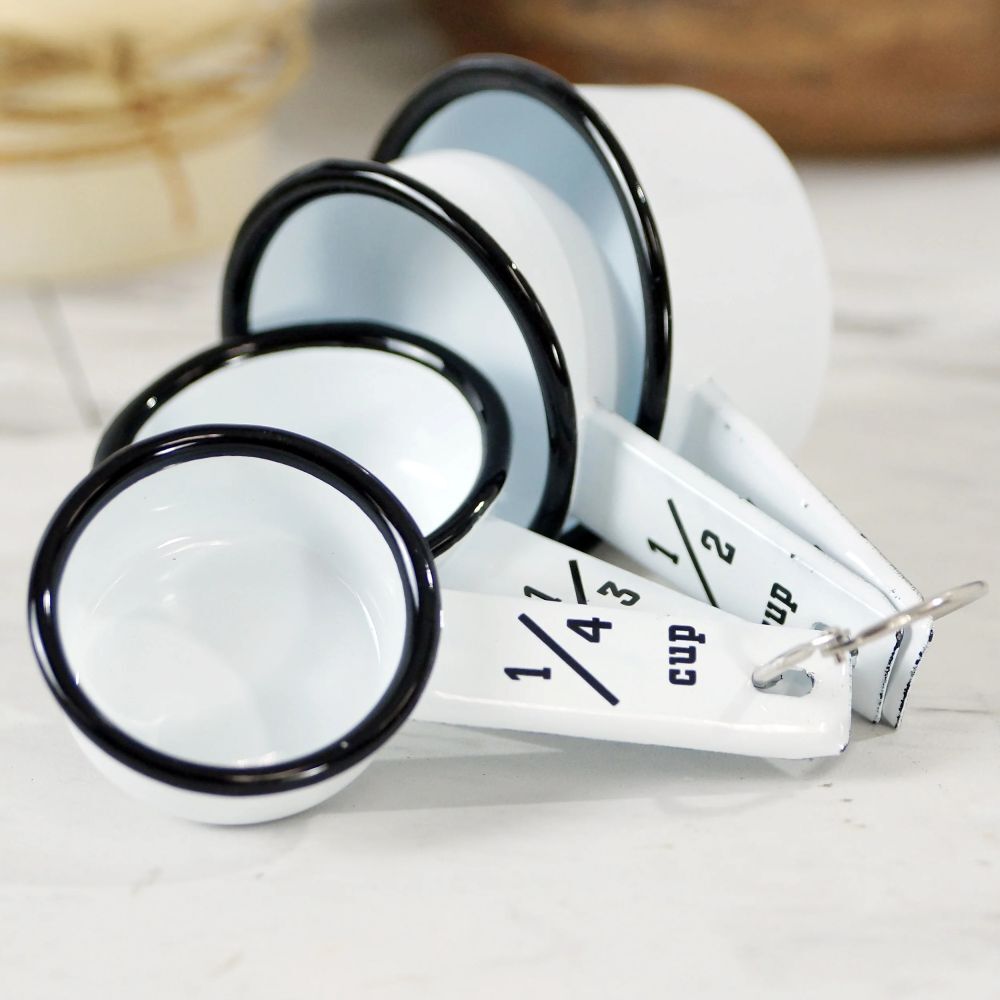 VIP Home & Garden White Measuring Cups, 4-Pk