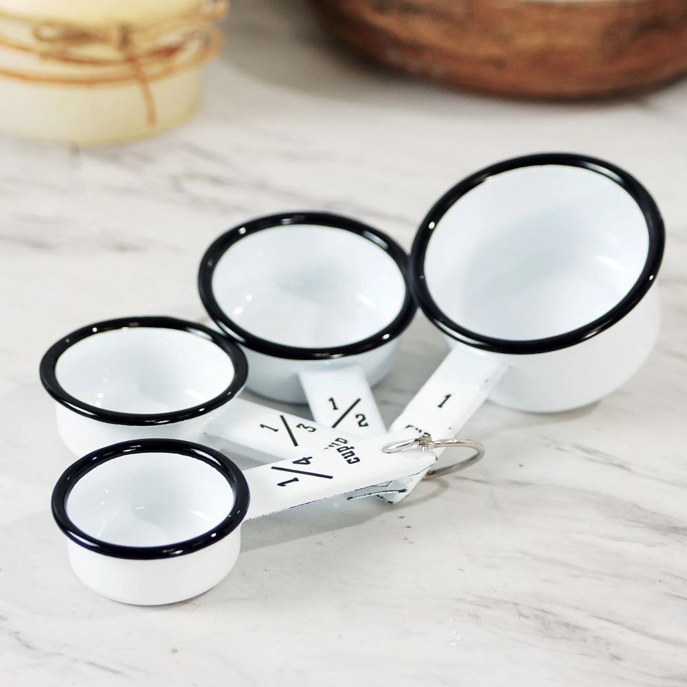 VIP Home & Garden White Measuring Cups, 4-Pk