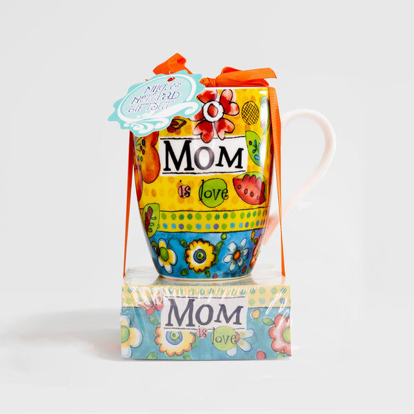 Divinity Boutique "Mom" Mug and Notepad Gift Set, 12-Oz, 3.75 X 1.5-In