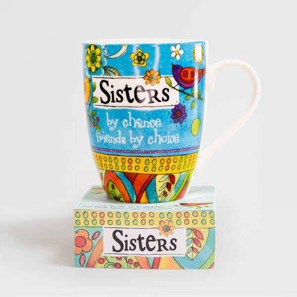Divinity Boutique "Sisters" Mug and Notepad Gift Set, 12-Oz, 3.75 X 1.5-In