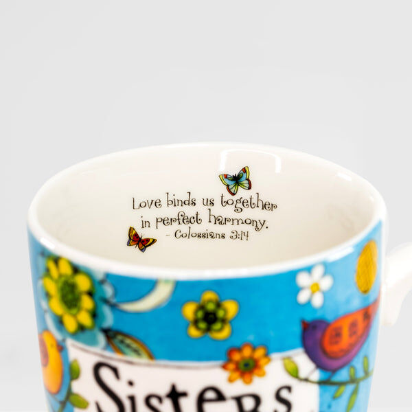 Divinity Boutique "Sisters" Mug and Notepad Gift Set, 12-Oz, 3.75 X 1.5-In