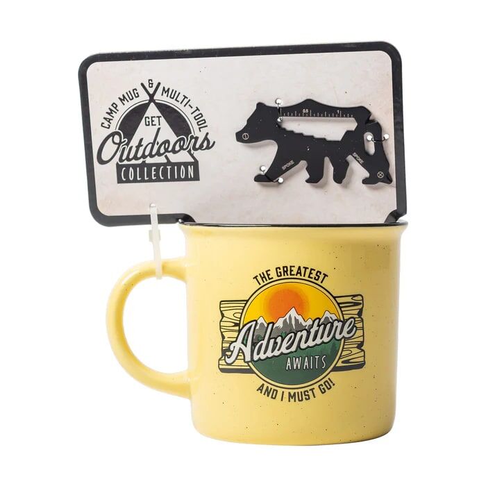 Divinity Boutique Get Outdoors Collection Adventure Awaits Mug, 14-Oz