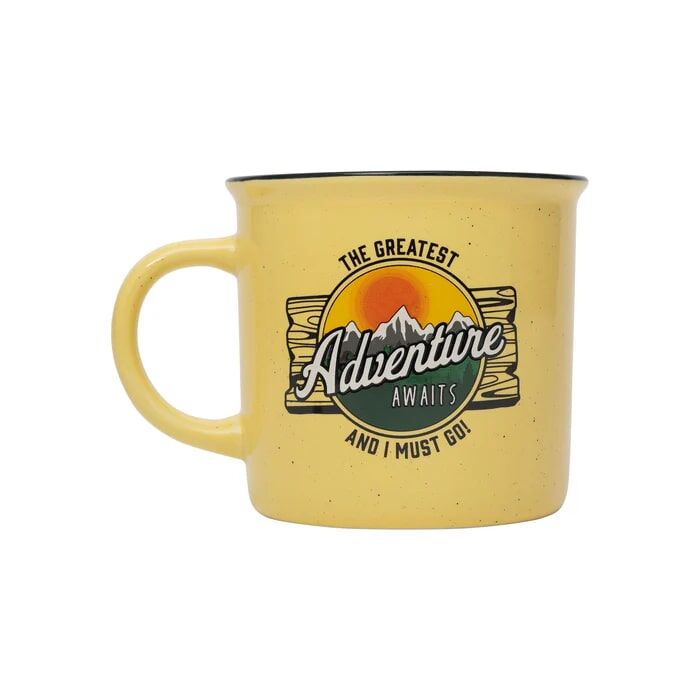 Divinity Boutique Get Outdoors Collection Adventure Awaits Mug, 14-Oz
