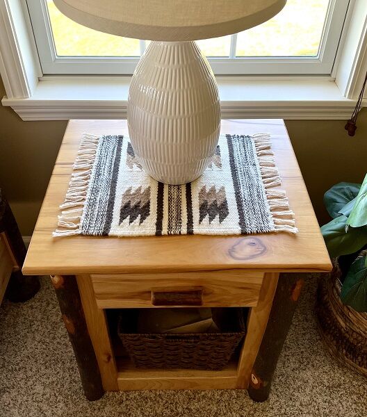 Pine Creek Traditions Hand Loomed 100% Wool River Bed Placemat, 12-In x 14-In