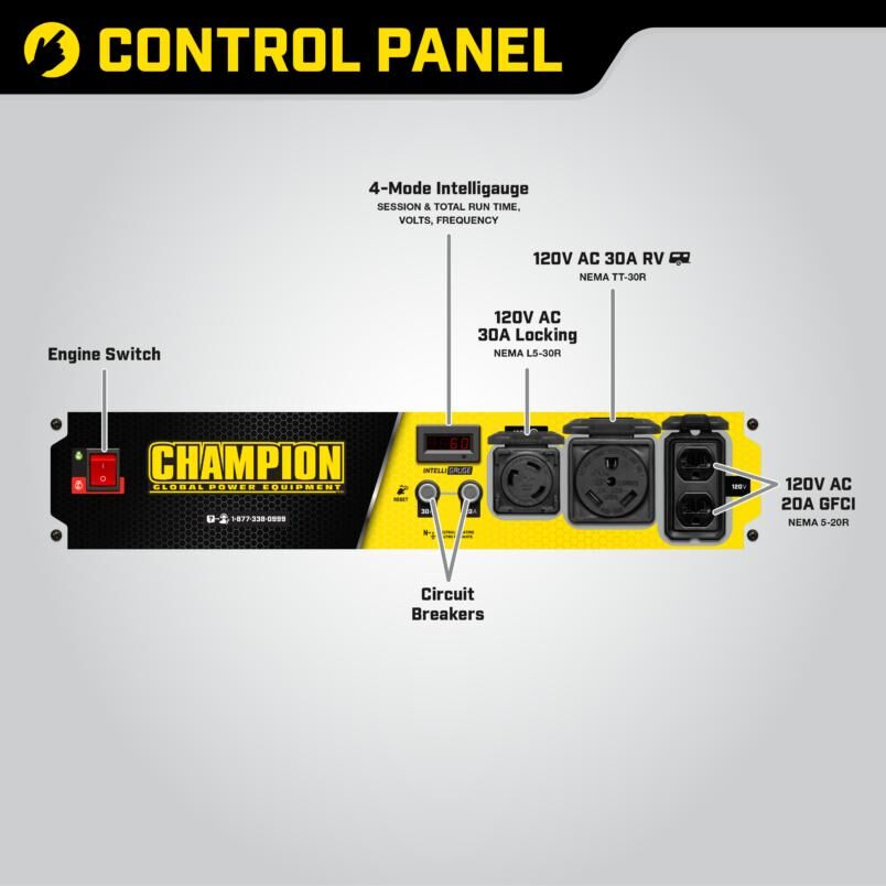 Champion Power Equipment 3500-Watt Portable Gas Generator