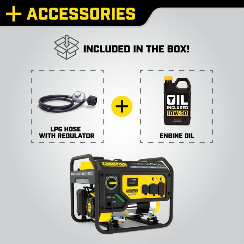 Champion Power Equipment 3500-Watt Portable Duel-Fuel Generator