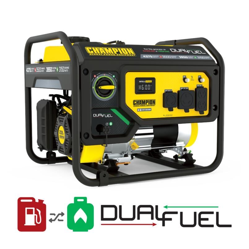 Champion Power Equipment 3500-Watt Portable Duel-Fuel Generator