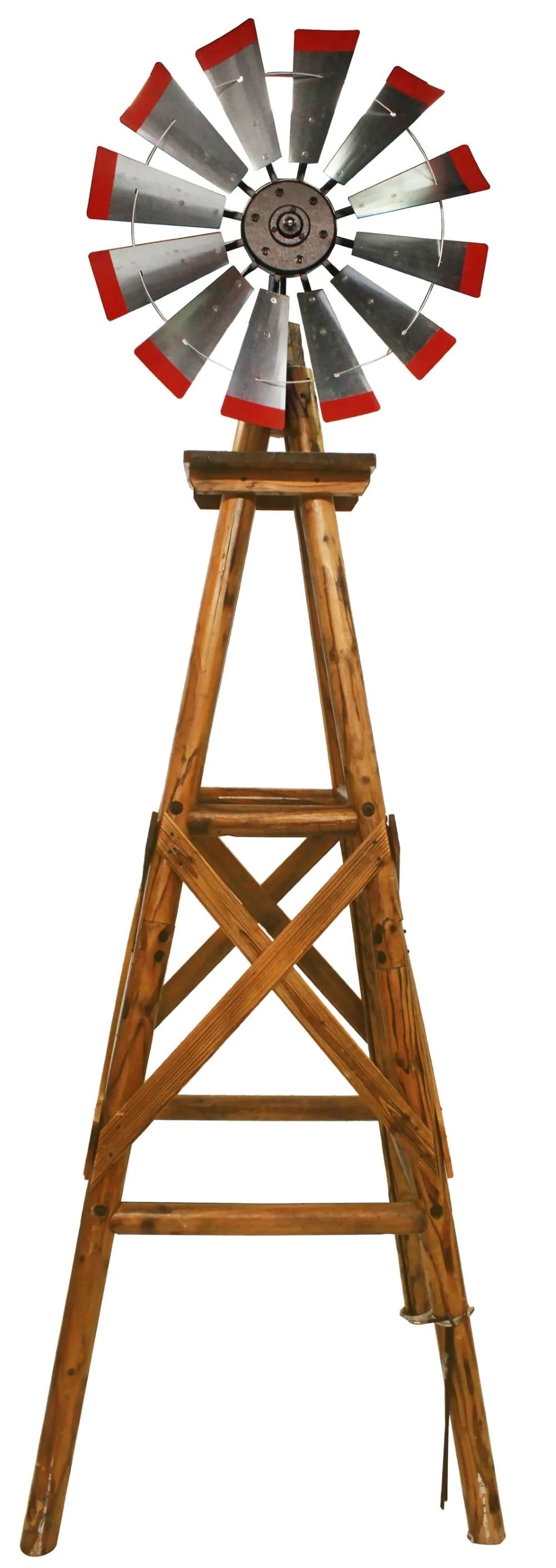 Leigh Country Char-Log Red-Tipped Windmill, 10-Ft