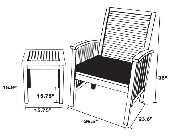 Leigh Country Sequoia 3 Piece Conversation Set